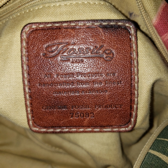 Fossil Handcrafted Floral Fabric Leather … - Picture 2 of 8